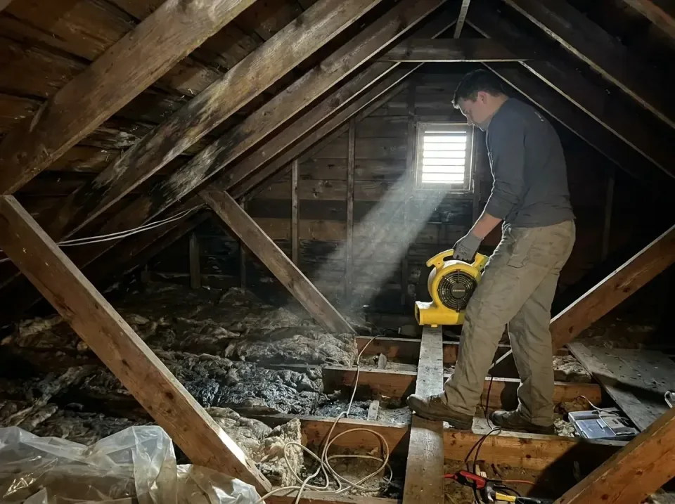 attic-water-damage-drying-proc-007 — frequently asked questions, Emergency Water Extraction & 24/7 Flood Response in Terrell…